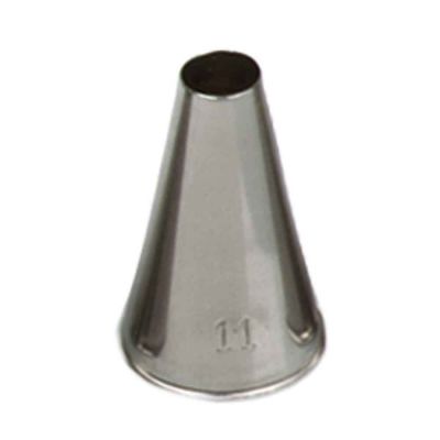 Beccuccio cornetto tondo 11 in acciaio inox Ø1,7 x 3 cm