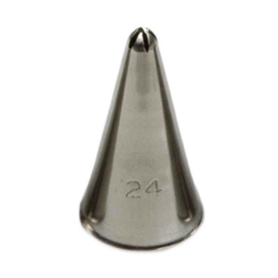 Beccuccio cornetto stella chiusa 24 Decora in acciaio inox Ø1,7 x 3,5 cm