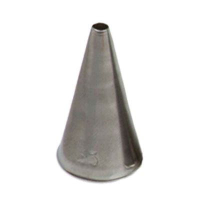 Beccuccio cornetto tondo 55 in acciaio inox Ø1,7 x 3,3 cm