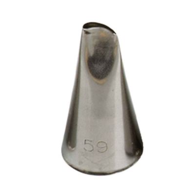 Beccuccio cornetto Petalo 59 in acciaio inox Ø1,7 x 3,3 cm Decora