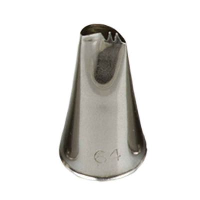 Beccuccio cornetto Petalo 64 in acciaio inox Ø1,7 x 3 cm