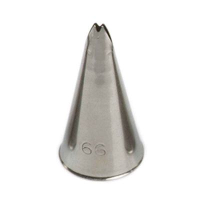 Beccuccio cornetto Foglia 66 in acciaio inox Ø1,7 x 3,5 cm