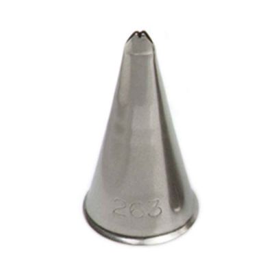 Beccuccio cornetto Foglia 263/65s in acciaio inox Ø1,7 x 3,5 cm