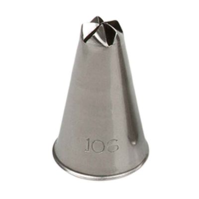 Beccuccio cornetto fiore 106 in acciaio inox Ø1,8 x 3 cm