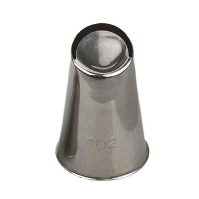 Beccuccio cornetto speciale merletto 402 in acciaio inox Ø2,3 x 3,5 cm