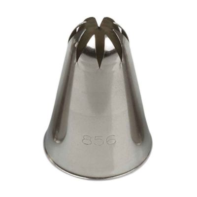 Beccuccio cornetto fiore grande 856/1C in acciaio inox Ø3 x 4,5 cm