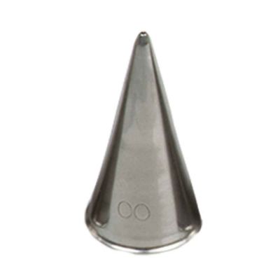 Beccuccio cornetto tondo 00 1s in acciaio inox Ø1,7 x 3,5 cm