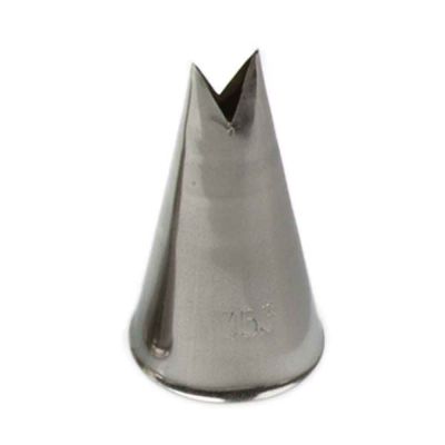 Beccuccio cornetto Foglia 353 in acciaio inox Ø2,5 x 4,5 cm