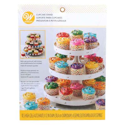 Alzatina cupcake espositore per muffin in cartone Ø26,5 x h30,5 cm Wilton