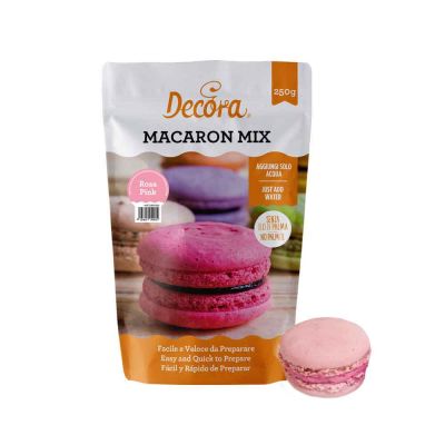 Preparato macarons in polvere Rosa 250 g Decora