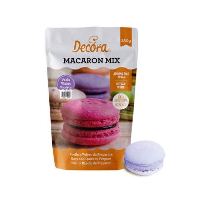 Preparato macarons in polvere Viola 250 g Decora