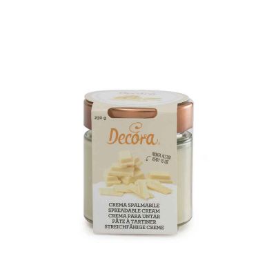 Crema spalmabile gusto Cioccolato bianco pronta all'uso 230 g Decora