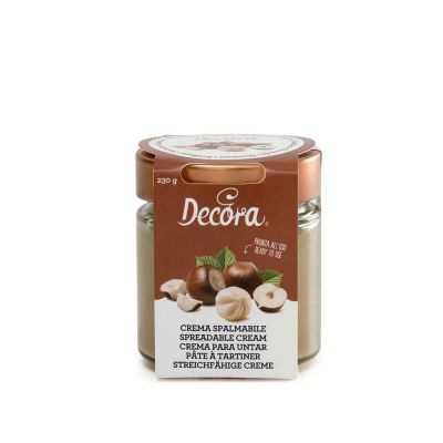 Crema spalmabile gusto Nocciola pronta all'uso 230 g Decora