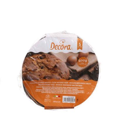 Stampi tondi bassi in carta 500 g Decora