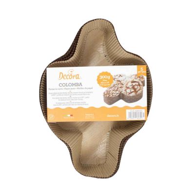 5 Stampi in carta per cottura colomba pasquale piccola 300 g