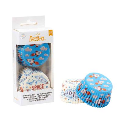 36 Pirottini in carta Decora Spazio per cottura muffin Ø5 x h 3,2 cm