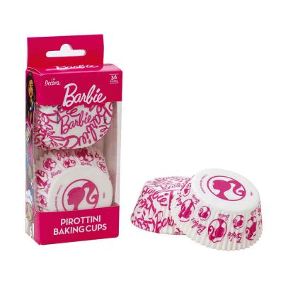 36 Pirottini logo Barbie 1 in carta Ø5cm Decora