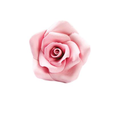 24 Decorazioni Rose grandi rosa in zucchero Bakery