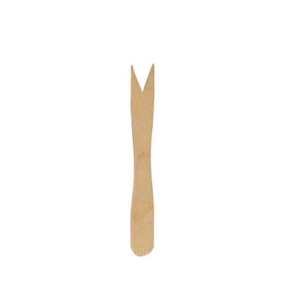 Forchettine di legno Ecowood 2 punte 12cm