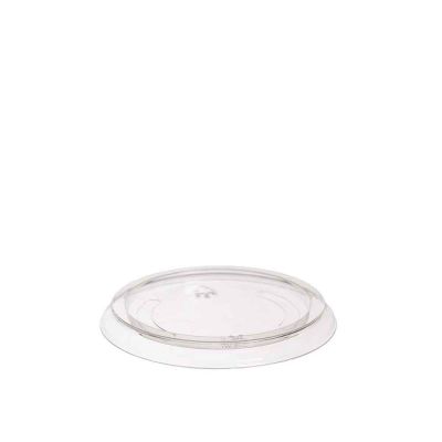 Coperchi piatti senza foro in plastica trasparente Ø 6,5 h 0,5 cm 