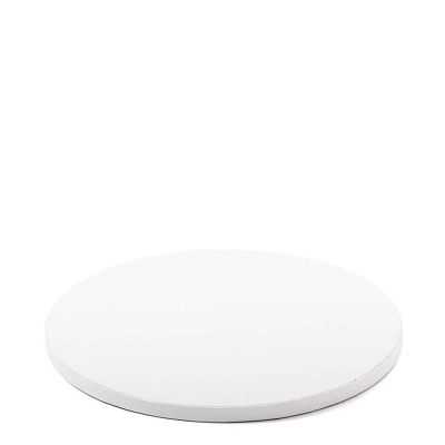 Cakeboard vassoio Sottotorta rotondo rivestito bianco Ø30 h 1,2 cm Decora