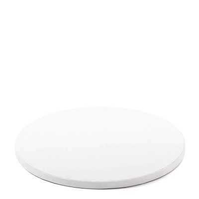 Cakeboard vassoio Sottotorta rotondo rivestito bianco Ø36 h 1,2 cm Decora