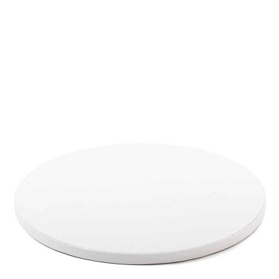 Cakeboard vassoio Sottotorta rotondo rivestito bianco Ø40 h 1,2 cm Decora