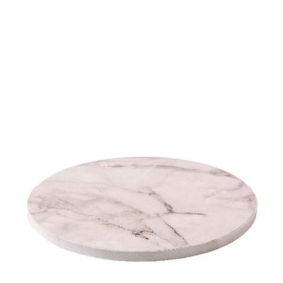 Sottotorta cakeboard bianco effetto marmo Ø36cm