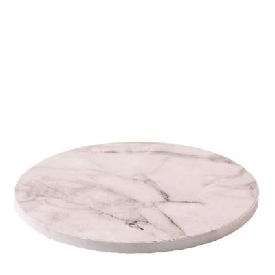 Sottotorta cakeboard bianco effetto marmo Ø40cm
