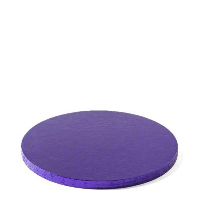 Cakeboard vassoio Sottotorta rotondo rivestito blu Ø30 h 1,2 cm