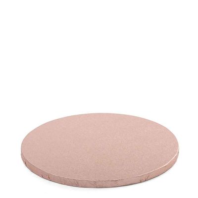 Cakeboard vassoio Sottotorta rotondo rivestito rosa antico Ø30 h 1,2 cm Decora