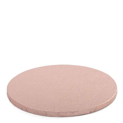 Cakeboard vassoio Sottotorta rotondo rivestito rosa antico Ø40 h 1,2 cm Decora