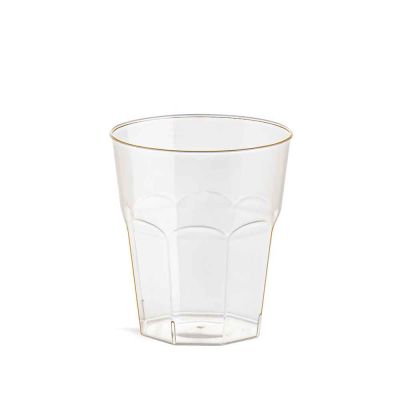 Bicchieri compostabili per cocktail in PLA trasparente 250cc