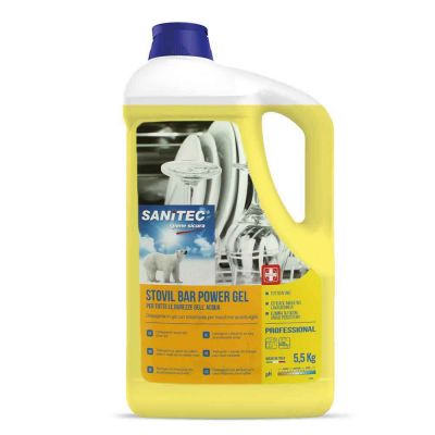 Stovil Bar detergente brillantante Sanitec per tutte le durezze dell'acqua 5 L