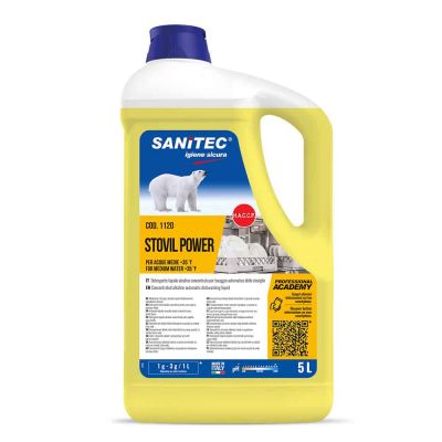 Stovil Power detergente Sanitec specifico per acque medie 5 L