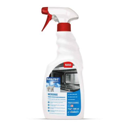 Microonde spray sgrassante per microonde elimina odori Sanitec 500 ml