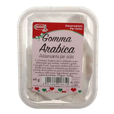 Gomma Arabica vegetale in polvere 40 g