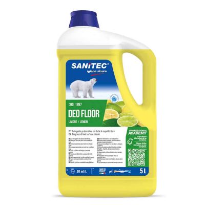 Deo Floor detergente profumato per superfici al limone Sanitec 5 L