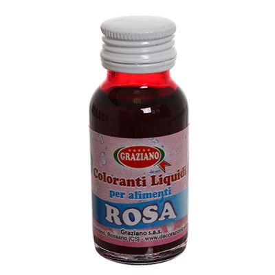 Colorante liquido concentrato per alimenti rosa 35 g