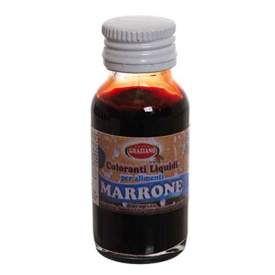 Colorante liquido concentrato per alimenti marrone 35 g