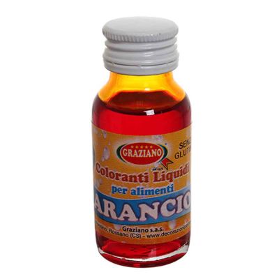 Colorante liquido concentrato per alimenti arancio 35 g