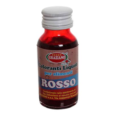 Colorante liquido concentrato per alimenti rosso 35 g