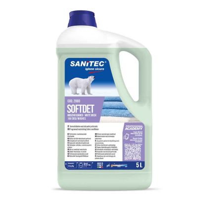 Softdet Muschio Bianco ammorbidente profumato per lavatrice Sanitec 5 L