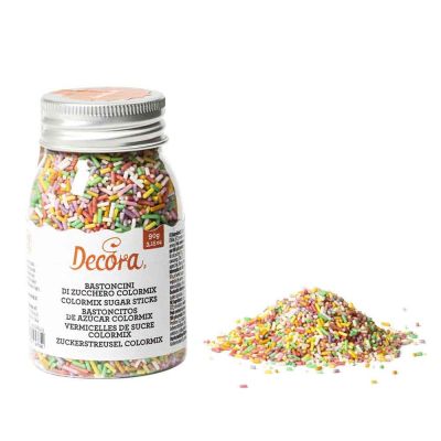 Codette di zucchero multicolore per decorazioni 90 g Decora