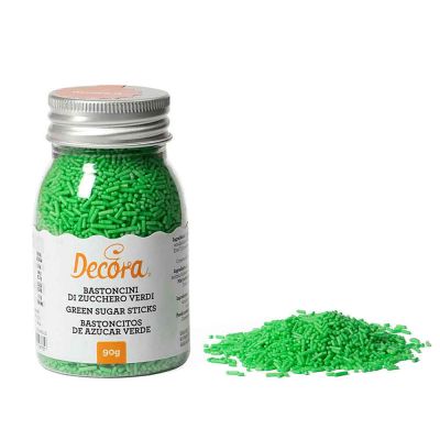 Codette di zucchero color verde per decorazioni 90 g Decora