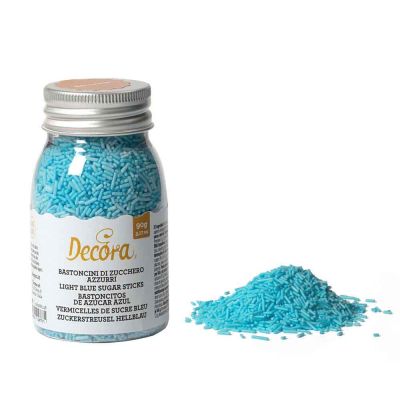 Codette di zucchero color azzurro per decorazioni 90 g Decora