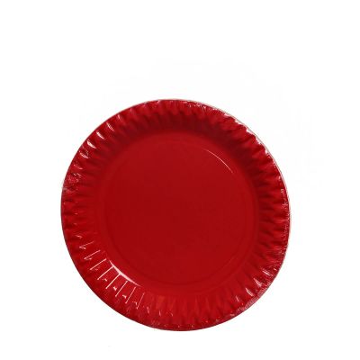 Piatti di carta colorati rossi DOpla Party 23cm