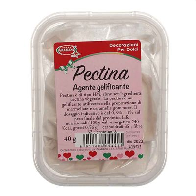 Pectina vegetale gelificante in polvere 40 g Graziano