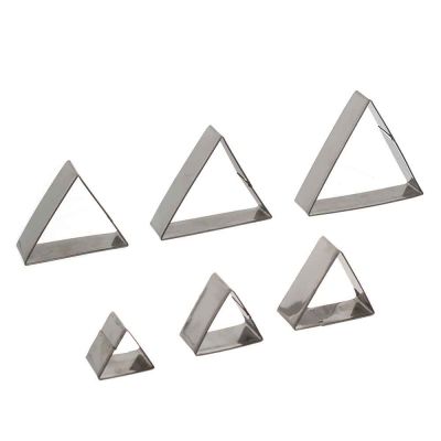 Set 6 Cutters Tagliapasta in acciaio inox triangolo