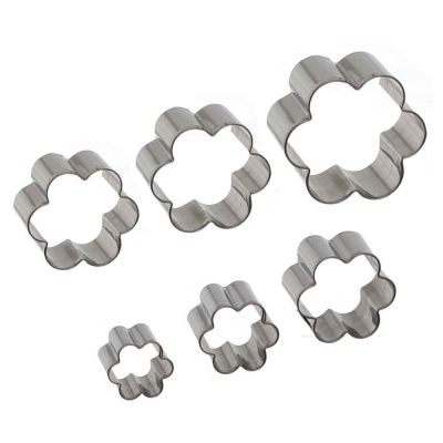 Set 6 Cutters Tagliapasta in acciaio inox fiore